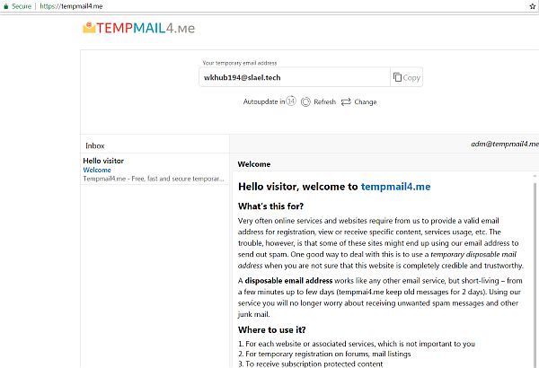 email προσωρινό ψεύτικο disposable email address